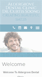 Mobile Screenshot of aldergrovedental.com